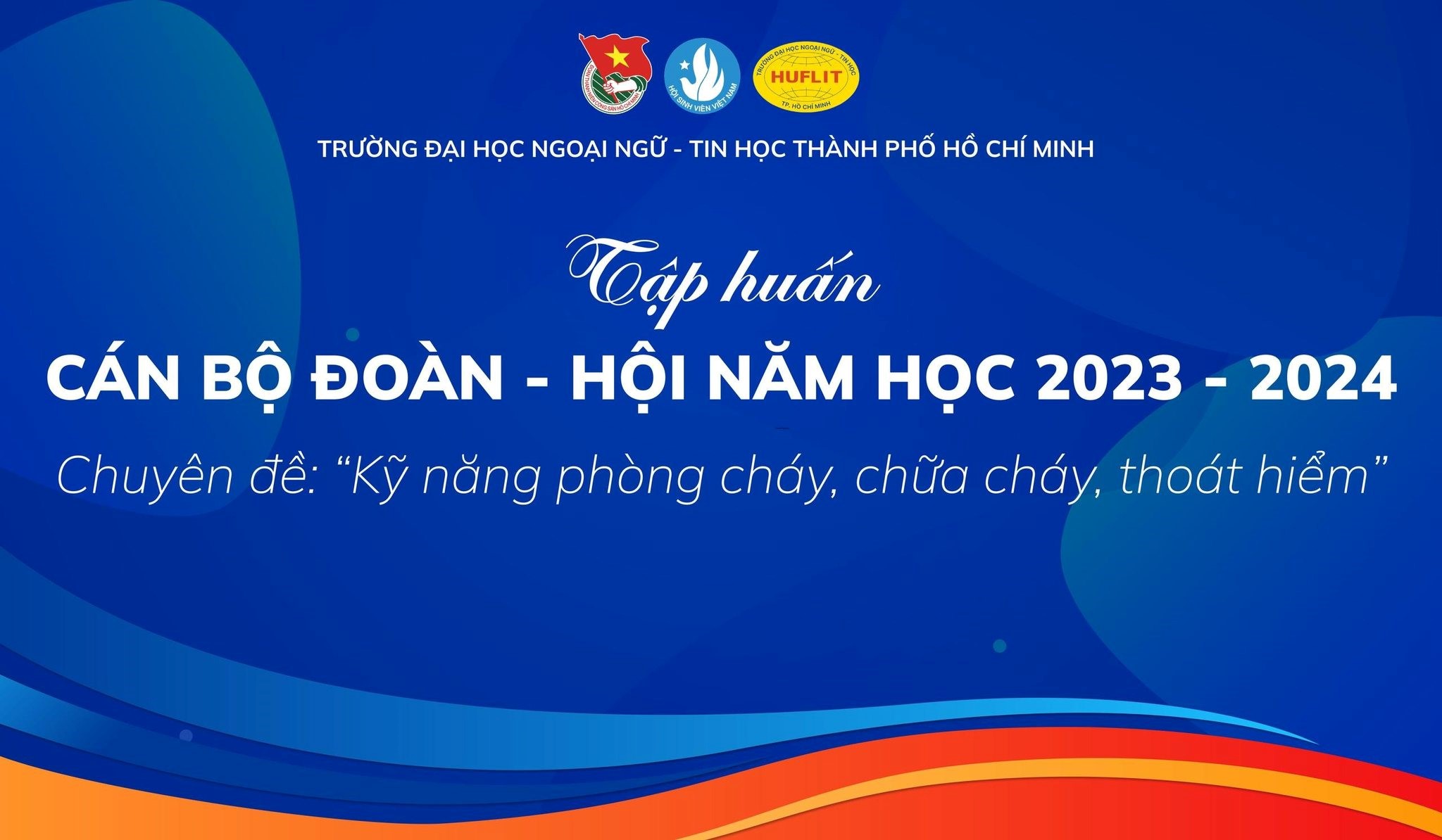 “Tập huấn cán bộ Đoàn - Hội” HUFLIT năm học 2023 - 2024